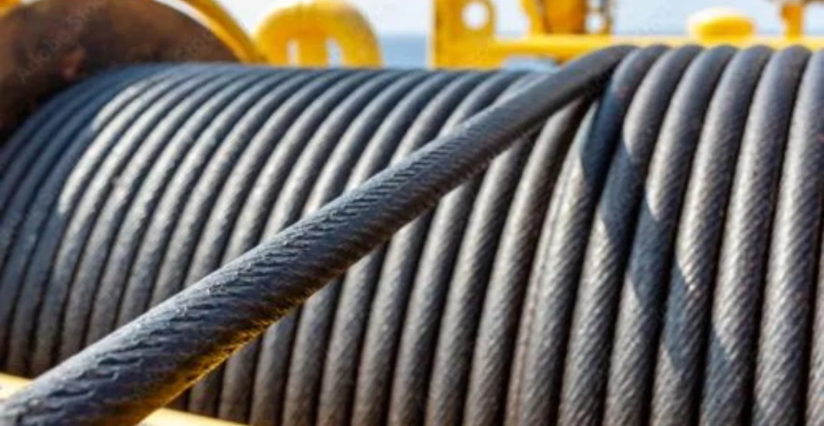 penggulungan wire rope pada drum